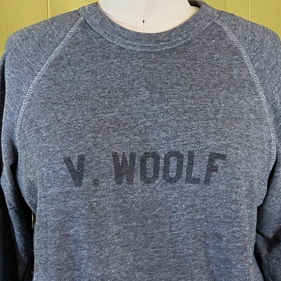 Nature is an Object Virginia Woolf Sororitees Heather Grey Sweatshirt, S - Picture 2 of 4